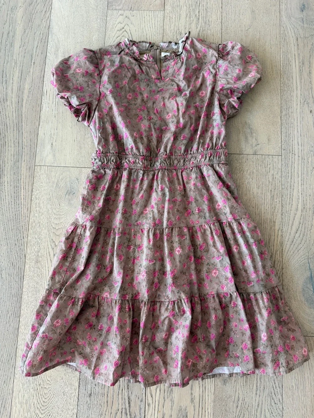 Shop the Mint Girls Dress Floral Beige Size 14/16
